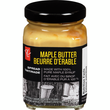 President's Choice Maple Butter Spread, 158g/5.5 oz Jar